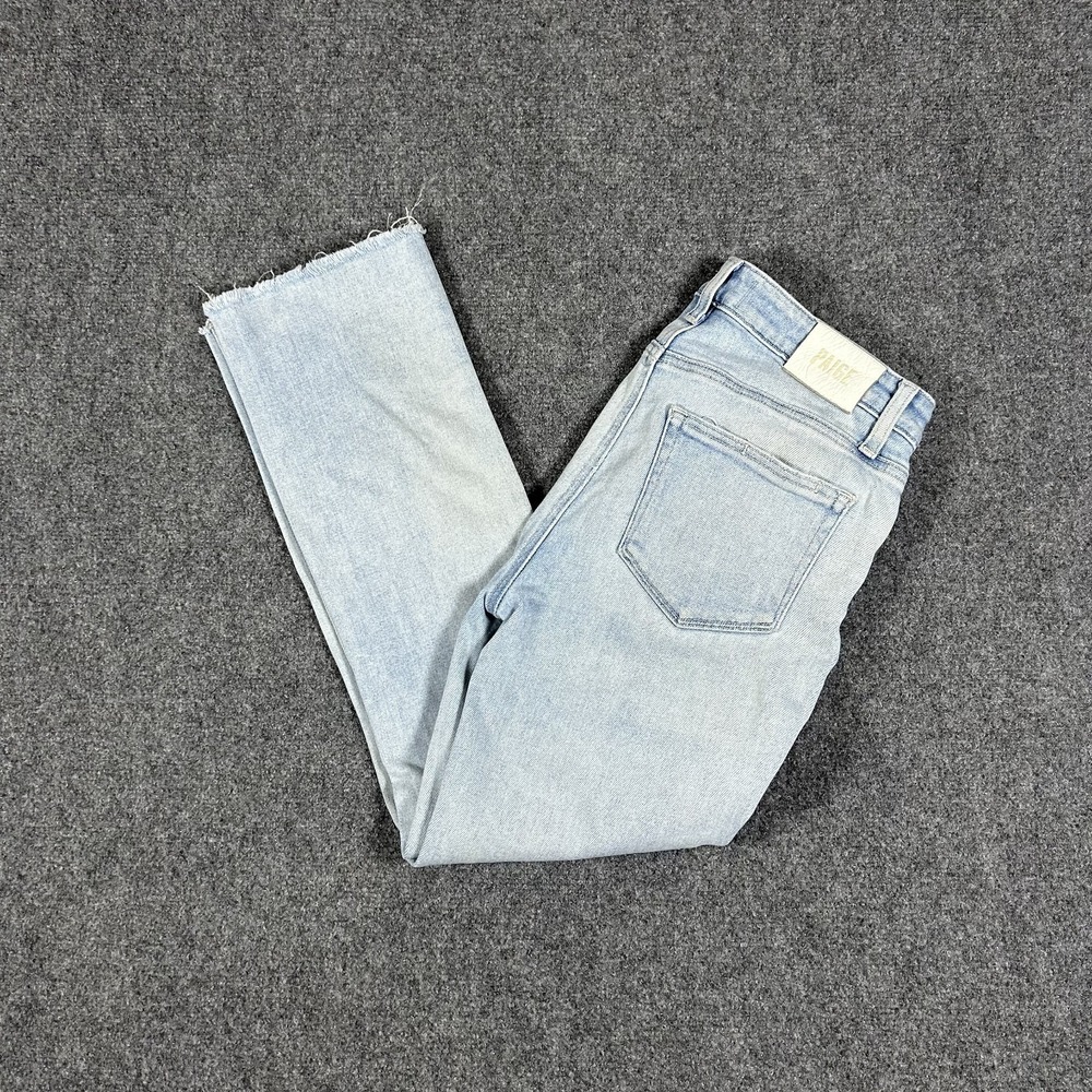 Paige Cindy Light Wash Straight Leg Denim Pants Women's Size 27 #2492